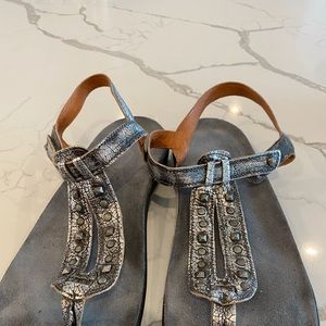 Taos Sandal in Pewter size 40
